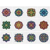 12pcs Mandala DIY Mini Square Diamond Painting Set 16x16cm