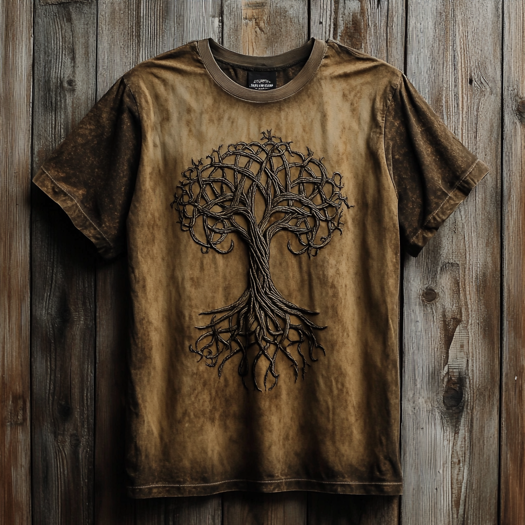 Men's Viking Life Of Tree  Art T-Shirt