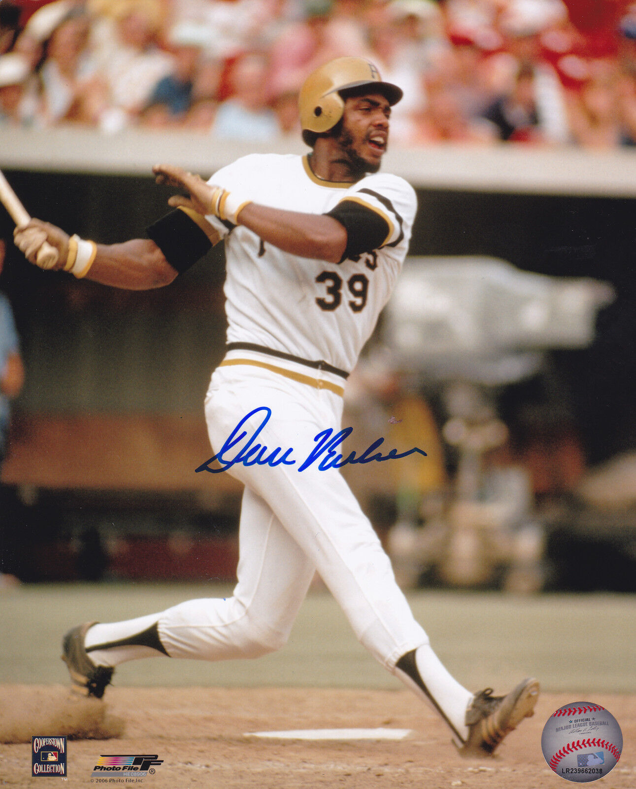 DAVE PARKER PITTSBURGH PIRATES ACTION SIGNED 8x10