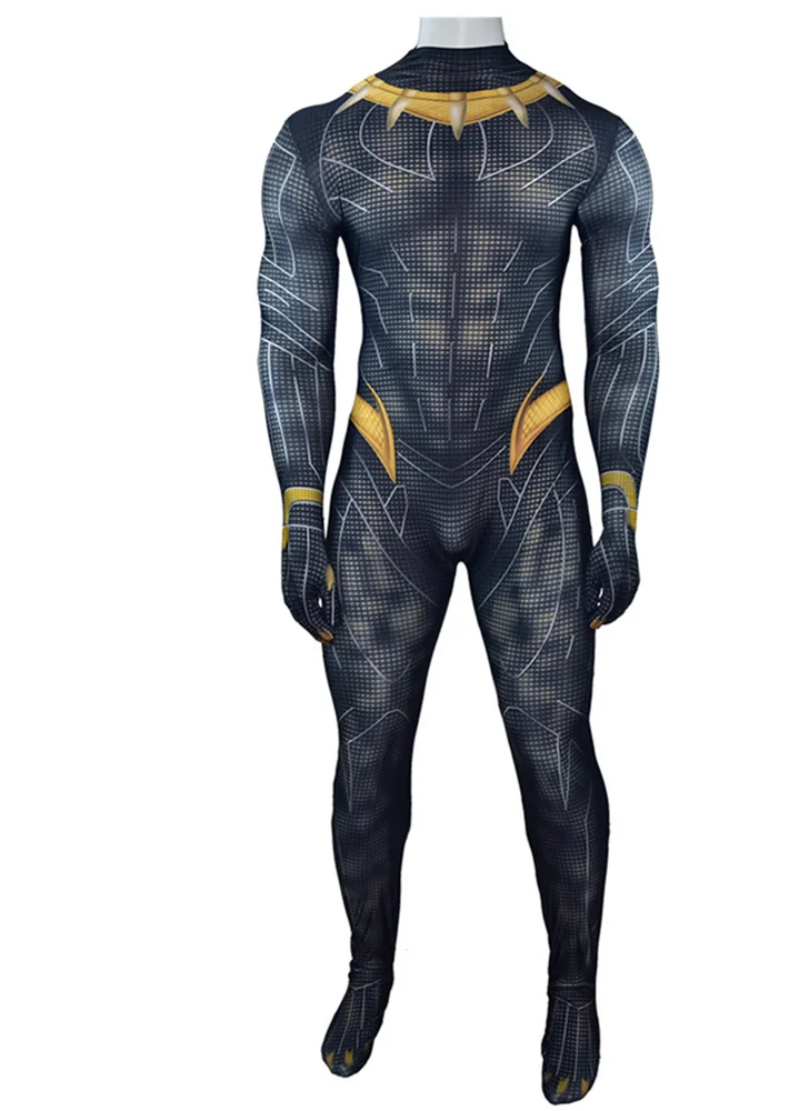 Erik Killmonger Gold Black Panther Cosplay Suit Black Panther 2 Costume for Adults