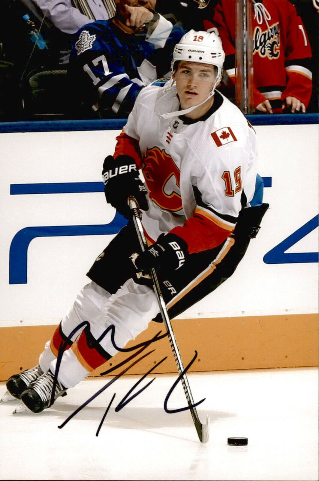 Matthew Matt Tkachuk SIGNED autographed 4x6 Photo Poster painting CALGARY FLAMES #11