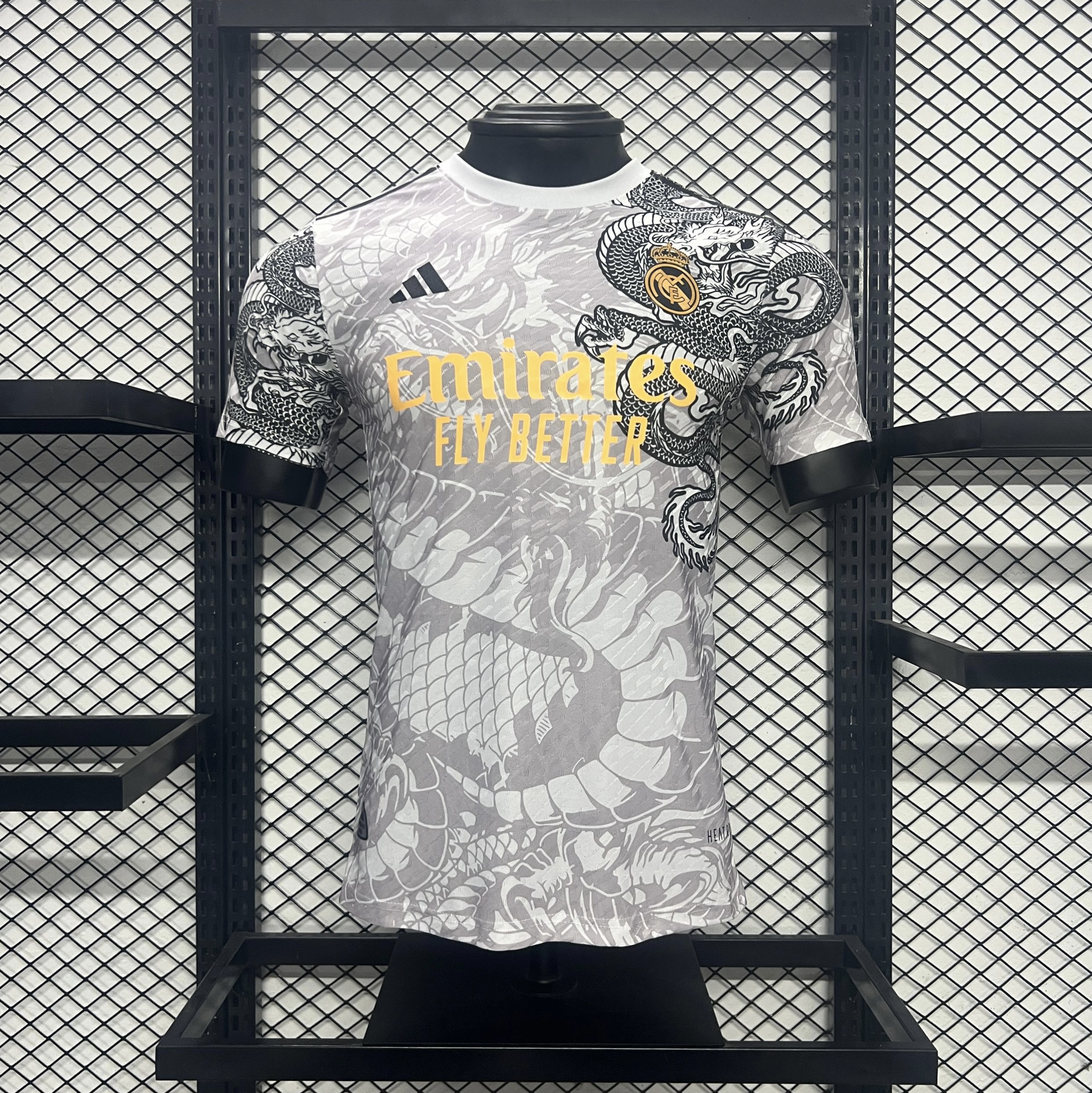 Real Madrid 24-25 Black Dragon Special Edition Gray Jersey - Player Version