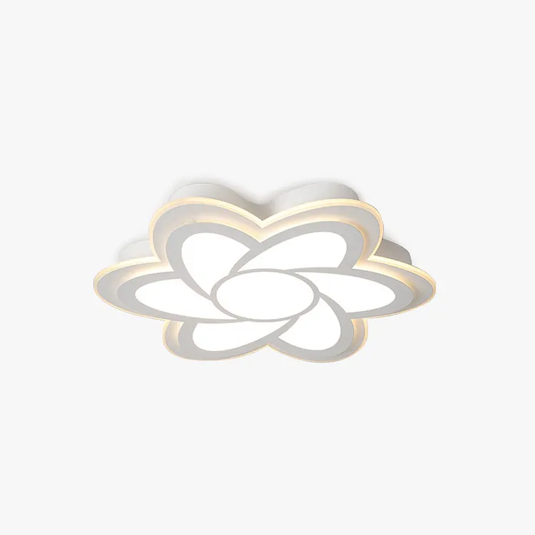 Hana Modern Flower Flush Mount Ceiling Light Metal