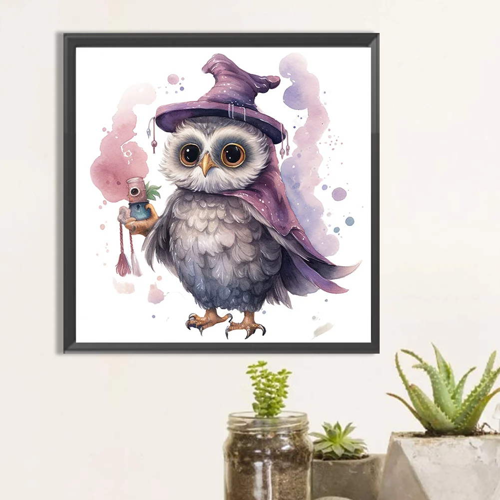 Diamond Painting - Full Round Drill - Owl(Canvas|40*40cm)