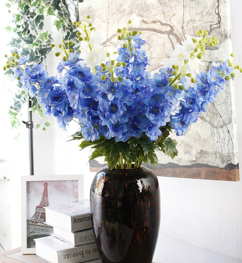Artificial Blue Delphinium 31"