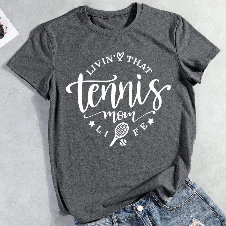 Tennis Mom T-shirt Tee-013558-Annaletters