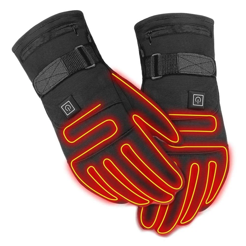 Waterproof Rechargable Heated Gloves - Long Lasting Battery - 1 Pair - Unisex