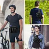 Taktisch Hüfttasche mit Flaschenhalter Militärisch Bauchtasche Wasserdicht Gürteltasche MOLLE Wasserflasche Halter Multifunktional für Damen Herren Wandern Laufen Camping Trekking, Schwarz