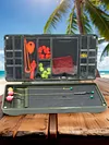 Magnetic Carp Fishing Organizer Box Compartment Swivels Hooks Bait Storage Case