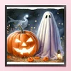 (Stamped/Counted) Halloween Ghost-11CT Cross Stitch 40*40cm/15.75*15.75in