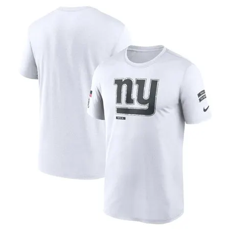 Men's New York Giants  White 2024 Salute To Service Legend Performance T-Shirt