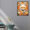 Diamond Painting -DIY Round Partial AB Drill Fox in the Flower(45x55cm)