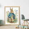 Rabbit Full Stamped Cross Stitch 11CT 3-Strand 40x50cm