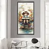 Diamond Painting -DIY Round Drill Forest Girl and the Book(30x70cm)