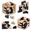 Jeu de casse-t&ecirc;te en forme de cube en bois 3D