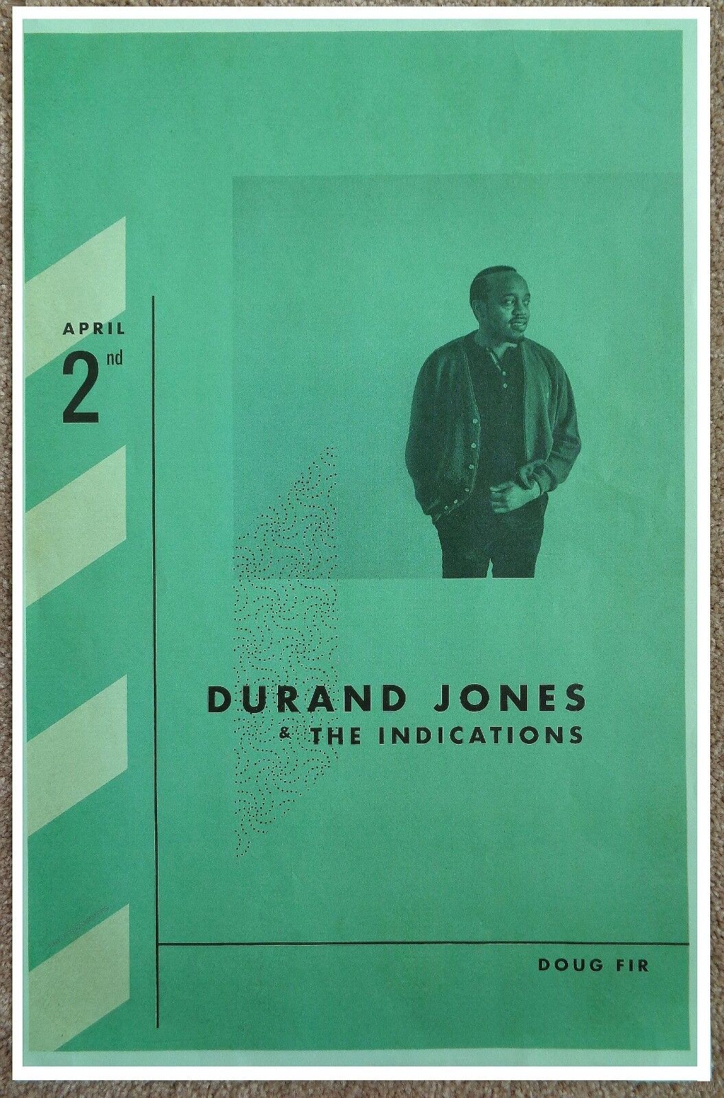 DURAND JONES & THE INDICATIONS 2018 POSTER Gig Portland Oregon Concert