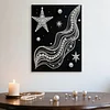 (30x40cm)Starry DIY Pearl Painting Framed Grape Handmade Pearl Material Art Kit Living Room Decor