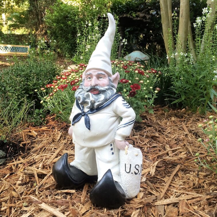 Nowaday Gnomes Sailor Military Soldier Garden Statue