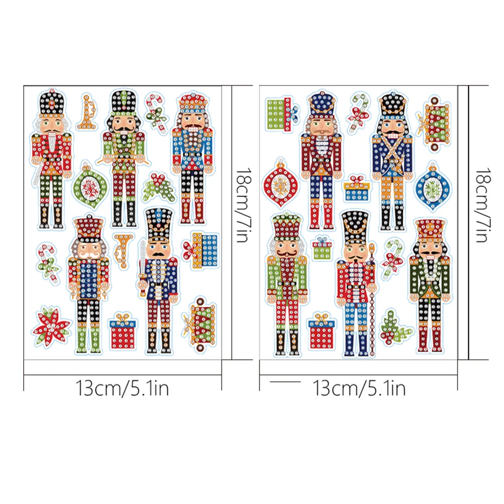 29PCS DIY Diamond Mosaic Stickers Kits for Kids Beginner  Kit (Cavalryman)