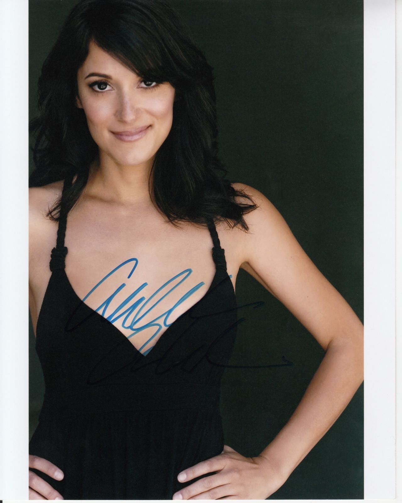 ANGELIQUE CABRAL hand-signed BEAUTIFUL 8x10 COLOR CLOSEUP PORTRAIT uacc rd coa