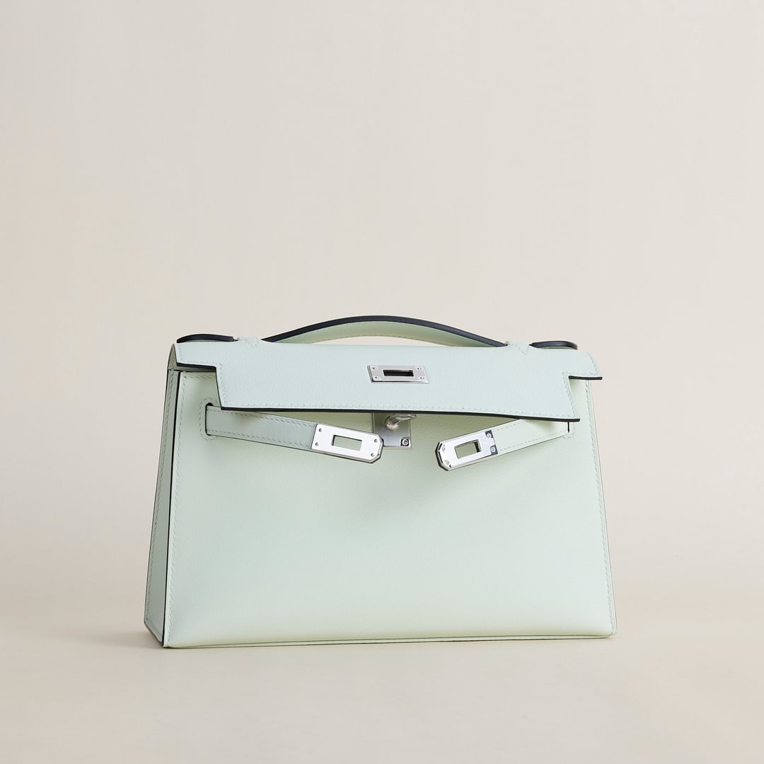 Kelly pochette Swift 0S Vert fizz&nbsp;PHW