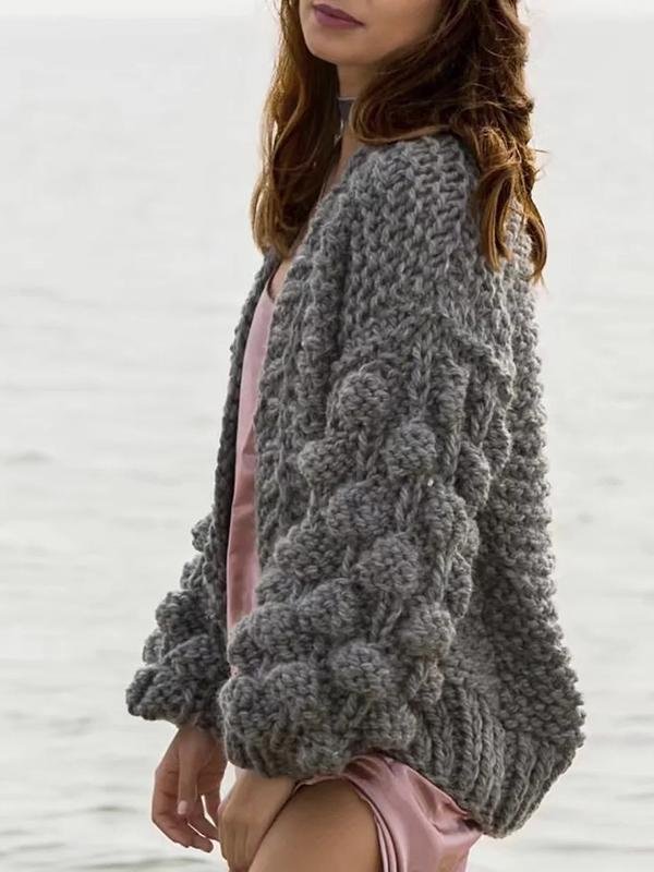 Hollow Knitting Cardigan Sweater