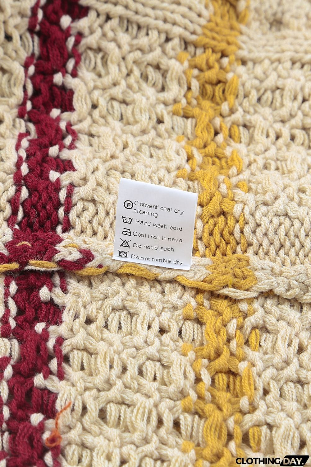 Striped Color Block Textured Knit Pullover Sweater