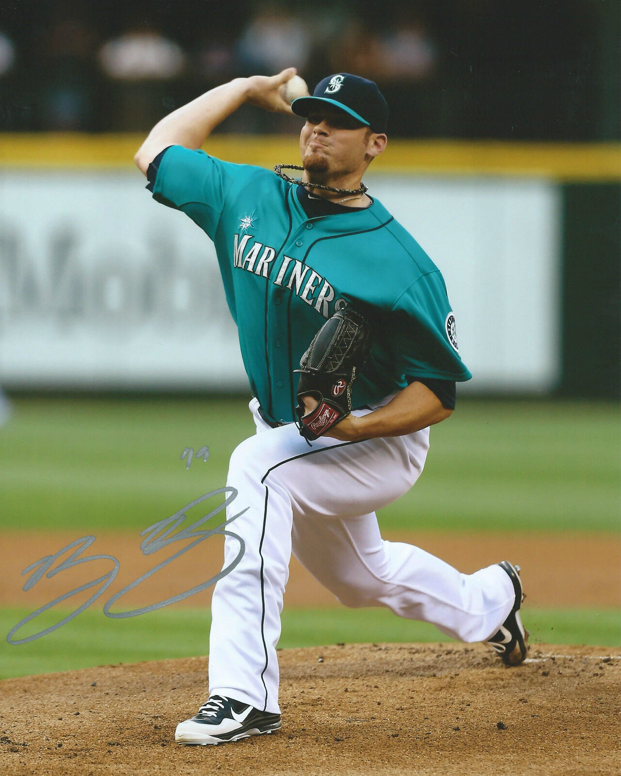 **GFA Seattle Mariners *BLAKE BEAVAN* Signed 8x10 Photo Poster painting B6 COA**