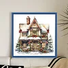Christmas Cabin-18CT Counted Cross Stitch 35*35cm/13.78*13.78in