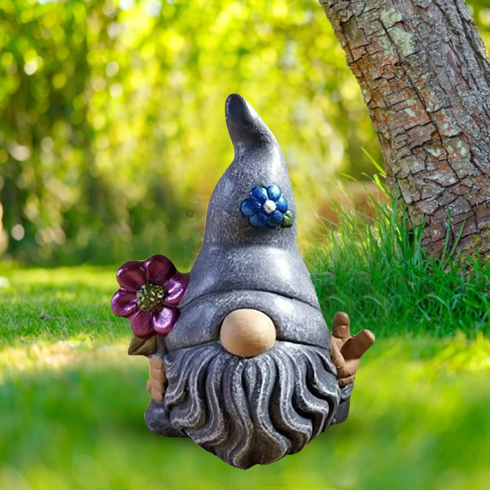 

Faceless Doll Garden Gnome Statue Outdoor Terrace Landscape Dwarf Sculpture, 501 Original