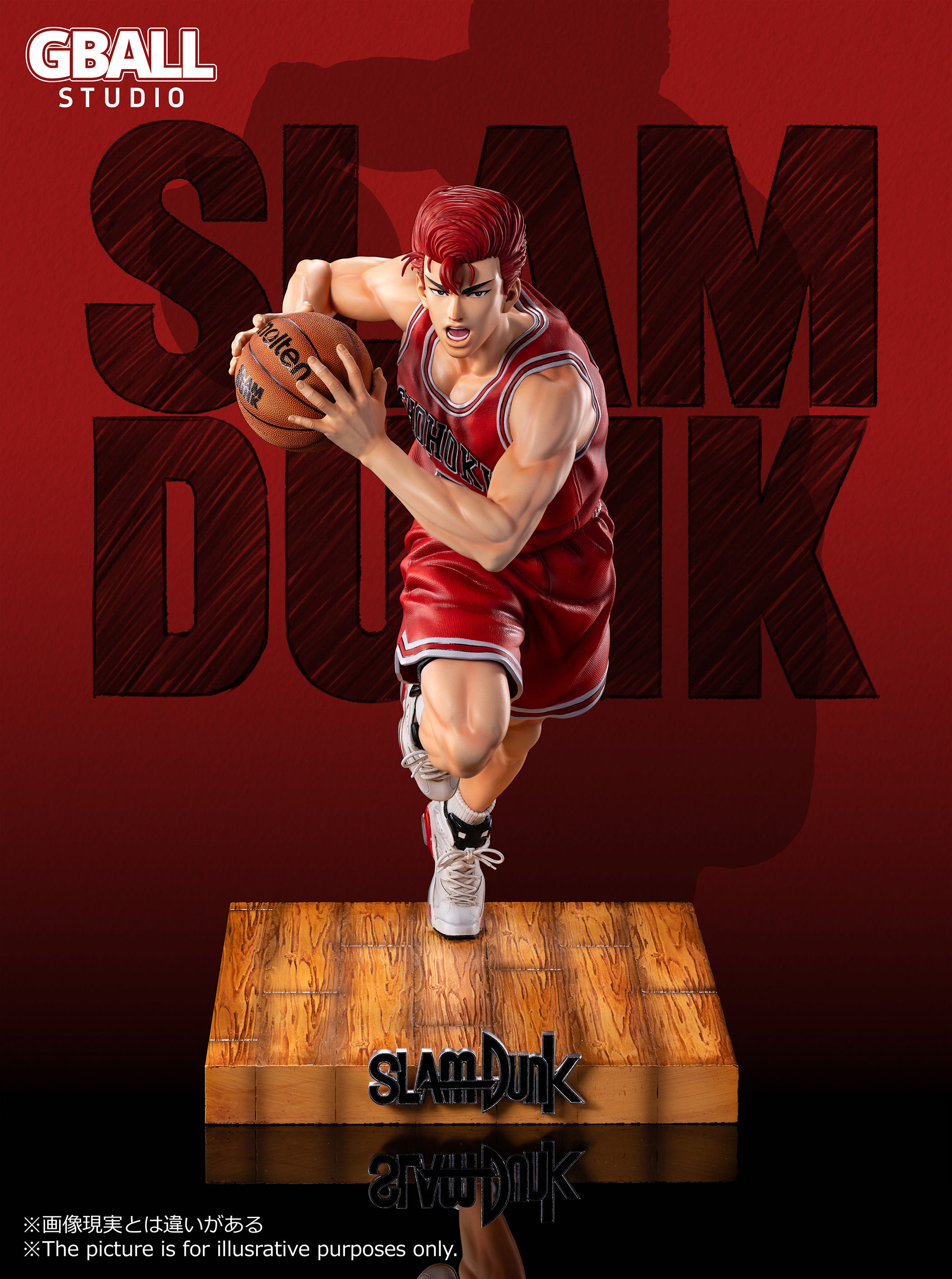 GBALL Studio - SLAM DUNK - Sakuragi Hanamichi & Rukawa Kaede  1/6 & 1/4 Scale Resin Statue (GK)-