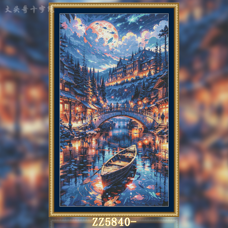 [ZZ5840-Dim lights]  Painting Fairy Cross Stitch
