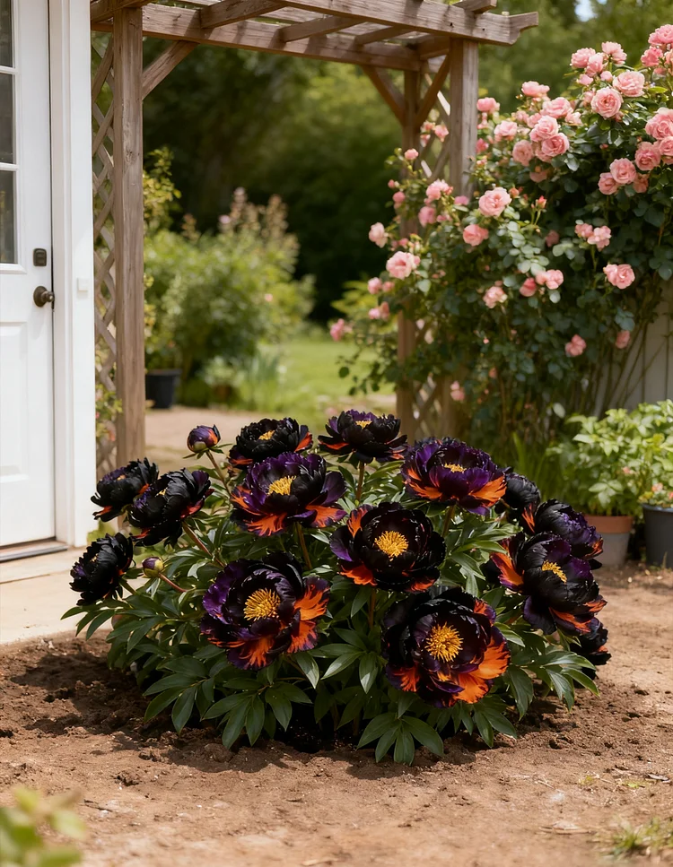 🌌 Rare Midnight Flame Peony Seeds