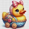 Cute Duck-18CT Stamped Cross Stitch 20*20cm/7.87*7.87in