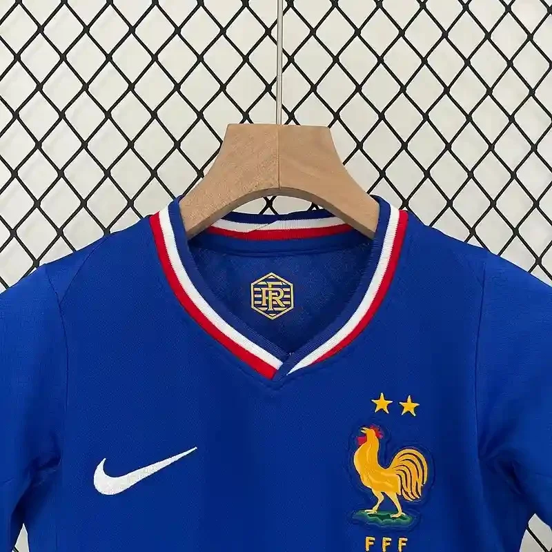 2024 Kids Size France Home Football Shirt 1:1 Thai Quality