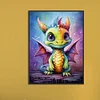 Dragon-Plein Rond Diamant Peinture-30X40CM