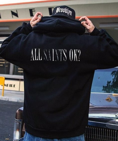 ALL IS OK? Print Casual Hoodie - Krazyskull