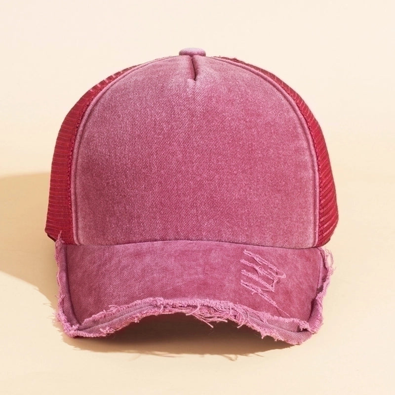 Unisex Casual Solid Color Curved Eaves Baseball Cap