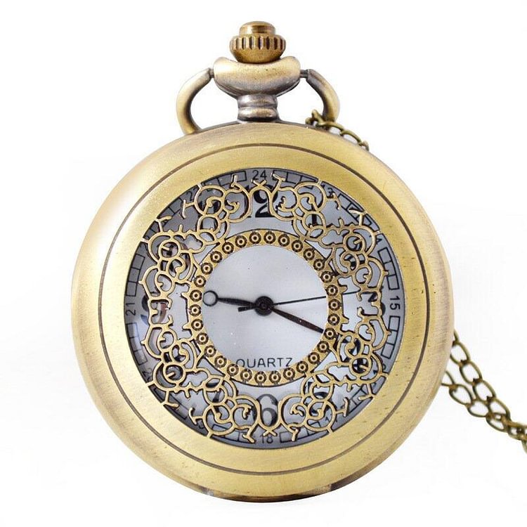 Vintage pattern pocket watch（Universal for men and women）