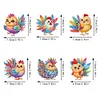 6Pcs gelbes Huhn - 5d DIY Handwerk Aufkleber Magnet