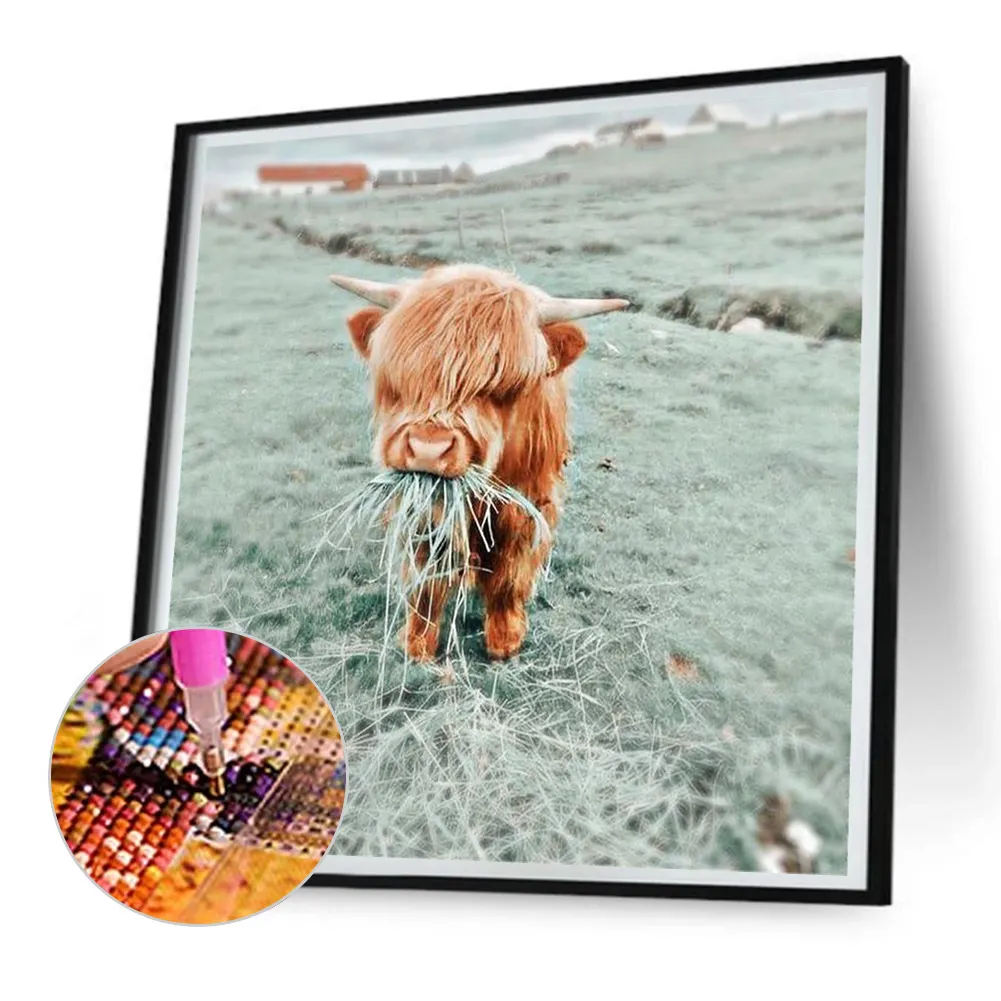 Full Round Diamond Painting 30*30cm - Calf