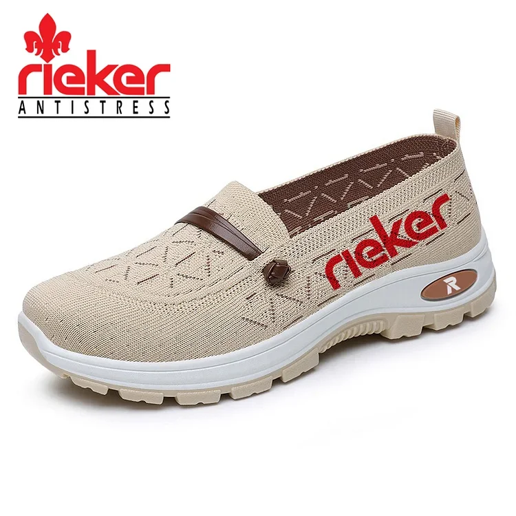 RIEKER® Leteće pletene casual cipele s mekim potplatima