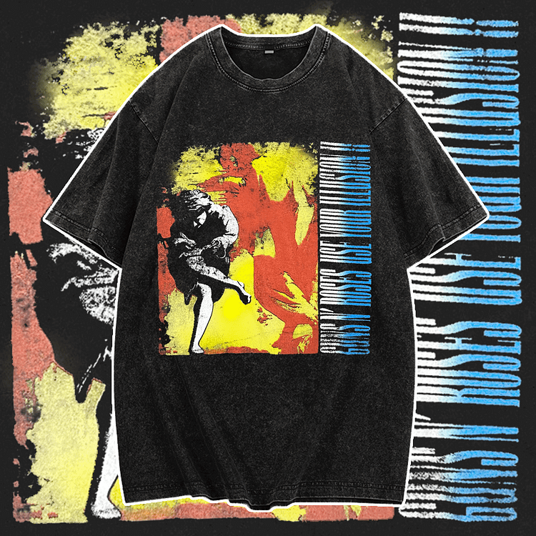 Davidhawaii100% Cotton Casual Attractive Retro Rock T-Shirt - 100% Cotton
