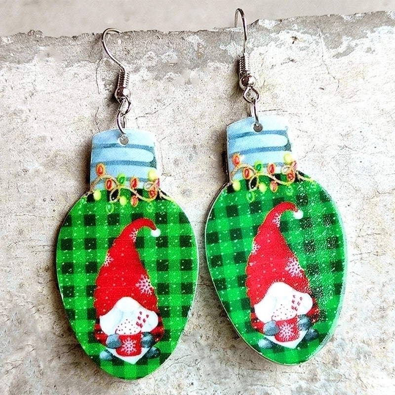 Cute Christmas Tree Gingerbread Arylic Women’s Earrings 1 Pair