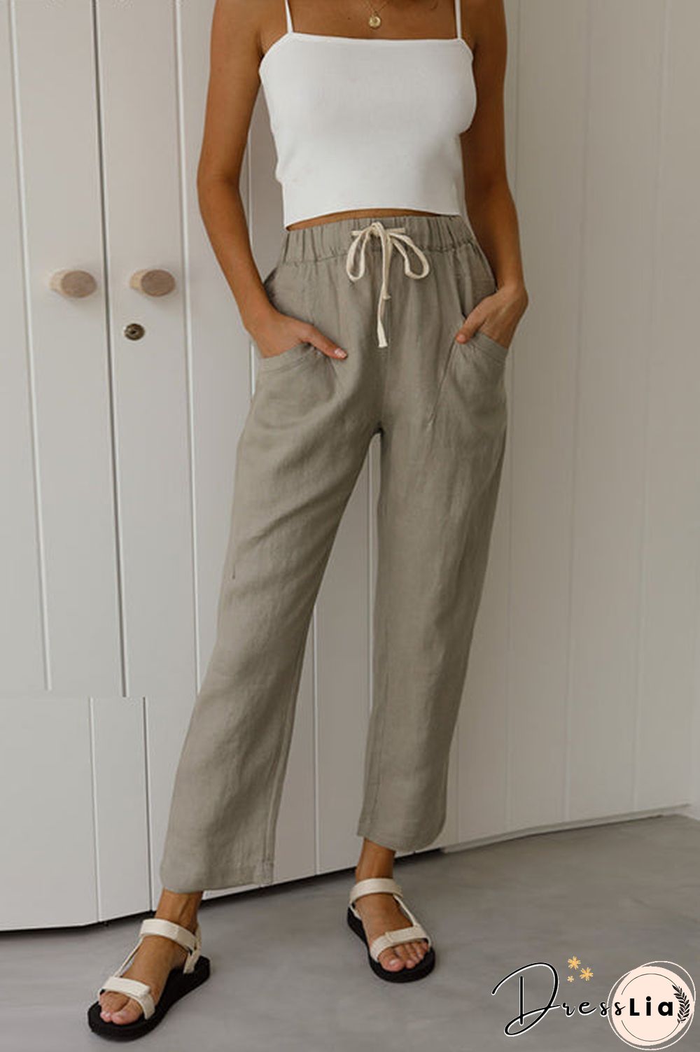 Relaxed Drawstring Pants