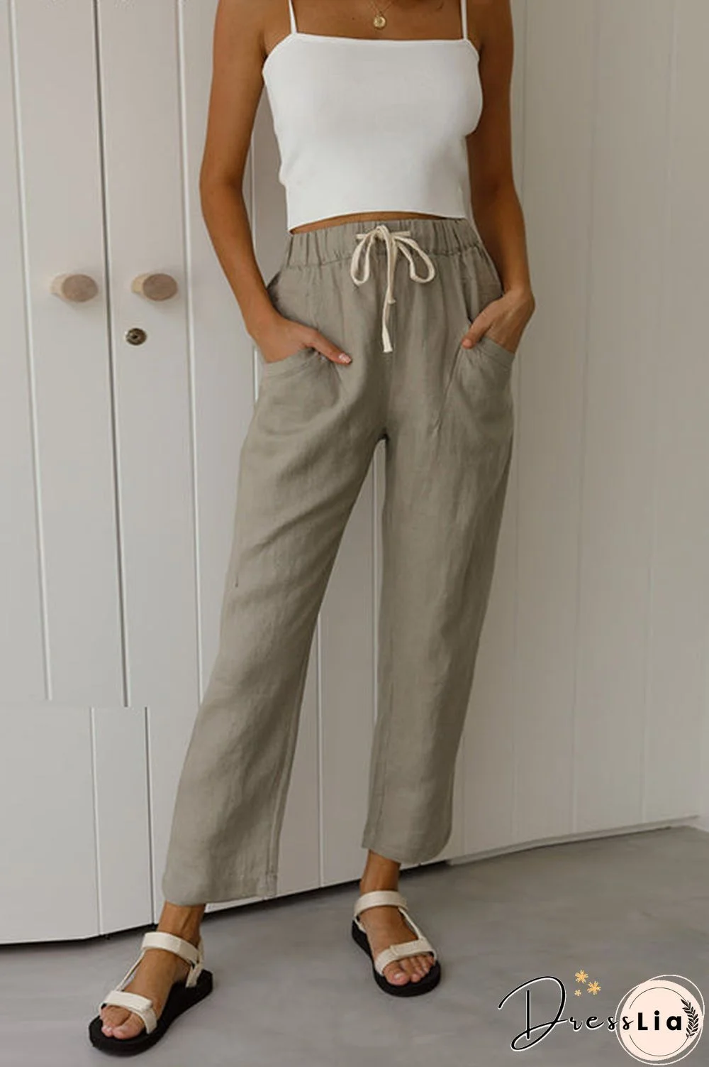 Relaxed Drawstring Pants