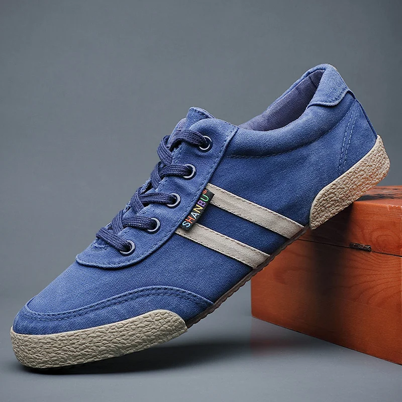 Yyvonne 2907 Spring And Summer Leisure Men's Canvas Shoes Low-Top With Men's Cloth Shoes Korean Version Of The Trend Of Men's Shoes