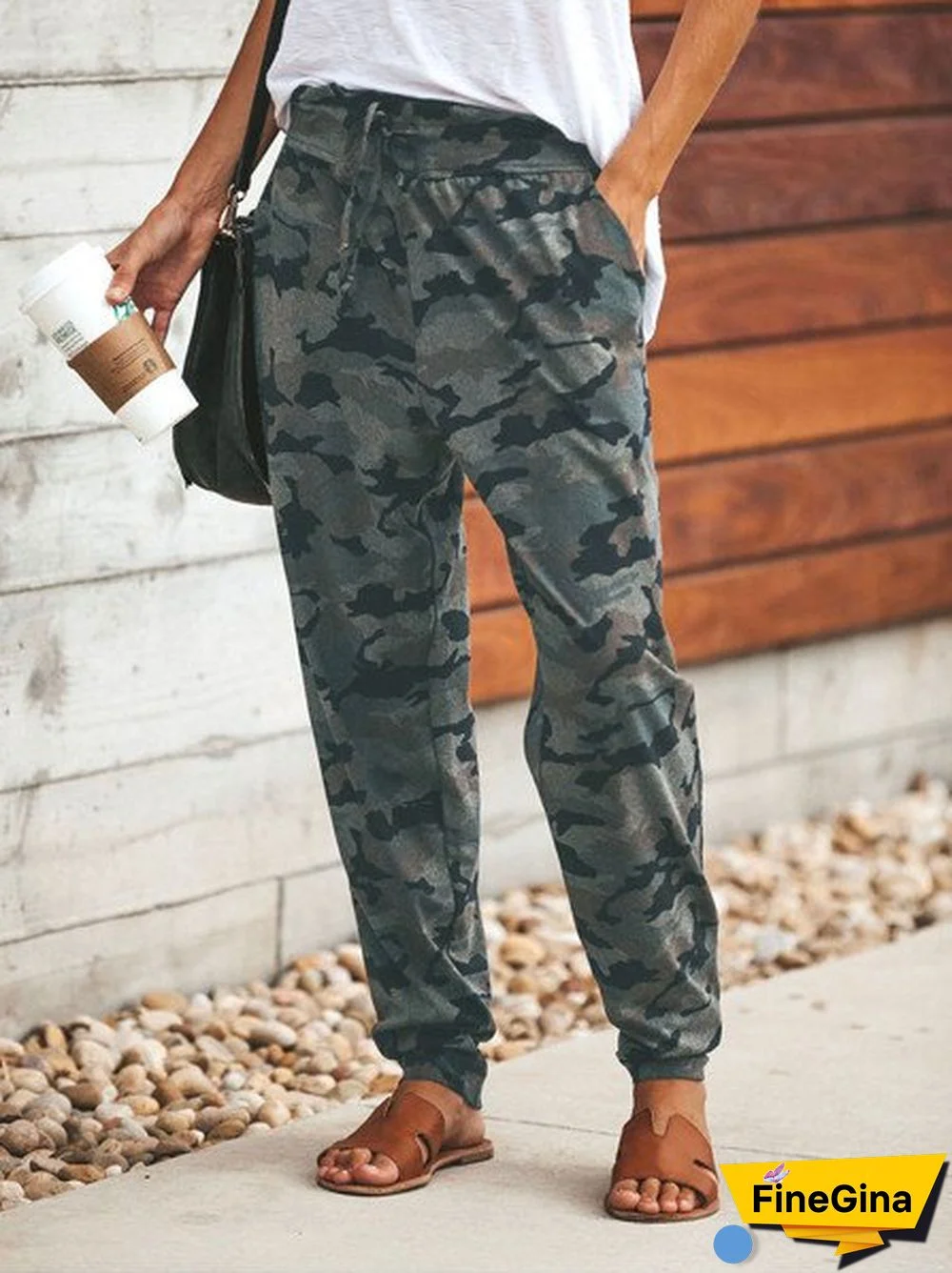 Camouflage Printed Casual Sports Pants