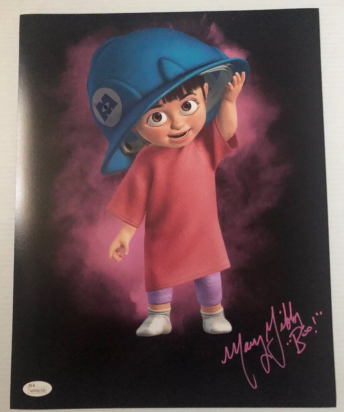 Mary Gibbs Signed Autographed 11x14 Photo Poster painting Monsters Inc Boo Full Name JSA COA 2