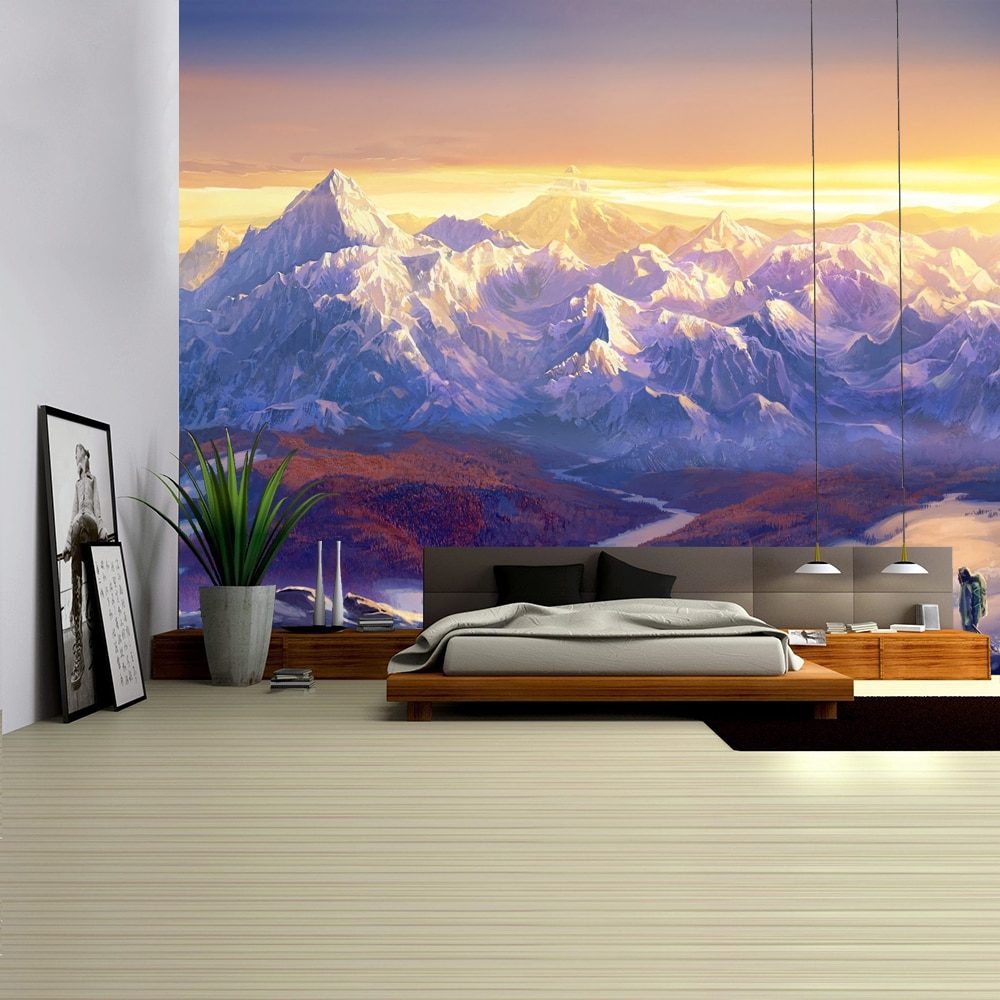 

Mountain Rolling Lake Scenery - Tapestry, 100*75cm, 501 Original